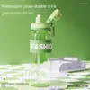 Gobelers double boisson en plastique tasses à eau pour les hommes et les femmes et les femmes en été minimaliste grande capacité Paim de sport portable extérieur