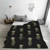 Couvertures ananas à la toison douce et à la bigoule chaude et confortable pour toutes les saisons canapé canapé en microfibre confortable 40 "x30"