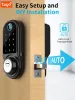 Vergrendel eletronic slimme deurslot Deadbolt digitale tuya mobiele app vingerafdruk Bluetooth keyless entry toetsenbord elektronische vergrendeling