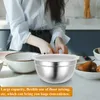 ボウルメタルボウル家庭用洗浄流域卵ビーターステンレス鋼のキッチンのために大きい