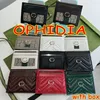 10A Designer OPHIDIA CARD CASE classic flap designer passport holder luxury card holder key pouch keychain Purse Genuine Leather mini wallets womens with box