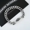 Charm Armband 2024 Nya Cross Mens and Womens Fashion Brand Domineering Personlighet Retro Handmärke Thai Silver L46