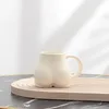 Mugs Nordic Creative Buttock Cup Ceramic Mug Personality Coffee Breakfast Milk Office Water Lovers