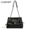 Totes Bow Tie Shoulder Bag With Chain Strap PU Leather Trendy Crossbody Flap Casual Purse Hasp Closure Underarm