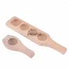 Moules de cuisson 100pcs Bookies de moule à gâteau de lune en bois 3d outils fondants de fleur décoration de cuisine accessoires de bricolage