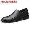 Casual Shoes Men Business Genuine Leather Spring&Autumn Oxford Man Lace-up Wedding Dress Loafers Footwear