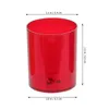 Candle Holders 10 Pcs Colorful Plastic Cups Container Dining Table Decoration Clear Holder Drip Protectors Hourglass Tealight