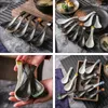 Cuillères 3 pcs soupe en acier inoxydable en céramique de style japonais de cuisine de cuisine de cuisine en porcelaine