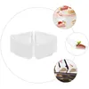 Ta ut containrar 50 st Clear Container med locket Triangular Cake Box Lagring Go Lids Slice Disponible Cheese Plastic