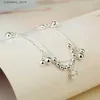 Anklets Fashion % 925 Sterling Silver Crown Pendant Leg S For Women Foot Ankletjewelry Fötter Kedja Friendship Gift Summer L46