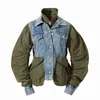 OEM Winter Spesse denim denim giunture bombardiere bombardiere jaket di cotone per donne da donna