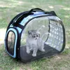 Cat Carriers Crates Houses EV Transparent Pet Bag Dog Foldbar stor rabatt H240407