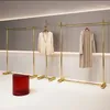 Hangères Clothes Store Display Rack-Floor-Type Acier inoxydable pour les vêtements pour femmes Zhongdao