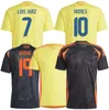 James 2425 Colômbia Soccer Jerseys Kit Kit Columbia A camisa de futebol da equipe nacional de columbia