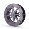 Decorations DIY Garden Plastic Water Wheel 17CM 22CM 27CM 31CM 40CM China Fengshui Wheel With Shaft Rockery Running Water Drive Landscape