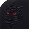 Ball Caps Nouveau coton noir Tiger Broidered Baseball Hat Mens Hip Hop Hat Summer Camion de loisirs Unisexe Buckle Hat Q240403