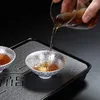 カップソーサー高級シルバーメッキのセラミックティーカップドリンクウェア中国の茶屋目マグ