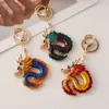 Keychains Lanyards Handbag accessories dragon keychain beautiful gift car pendant Q240403