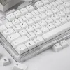Accessoires 131 Taste White Simplicity Schlüsselcaps für Apple Mac Style XDA -Profil PBT -Schlüsselkaps Schalter Mechanische Tastatur Minimalistische weiße Schlüsselkappe
