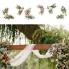 Fiori decorativi swag set set faux fauci realistici a bassa manutenzione ampia applicazione segni non tossici durevoli