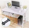 Pennen 1 Set Ergonomic Sliding Tiling Toetsenbordhouder voor Computer Desk Toetsenbord Lade Stand Slide Rail Type Toetsenbord Traple Tray Desk Home