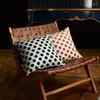 Pillow High Density Chenille Pillowcase Nordic Orange/black Dots Geometry Sofa Couch Covers 30X50/45X45/50X50CM Throw Pillows