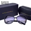 Blanche Michelle Occhiali da sole polarizzati di alta qualità Donne Brand Designer Uv400 Gradient Sun Glasses Pearl Oculos con Box 240402