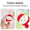 Towel Christmas Hand Towels Coral Velvet Cartoon Santa Claus Snowman Design Classic Kitchen Bathroom Supply Year Gift 26x20cm