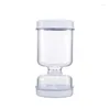 Storage Bottles Preserving Jar With Strainer Flip Cucumber Leak-Proof Dry Wet Separating