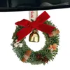 Decorative Flowers Gold Bell Wreath Festive Atmospheric Garland With Wall Arts Supplies For Christmas Trees Doors Window Walls