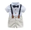 baby pojkar kläder för sommar 1 2 3 år barn bröllop klänning stilig pojke kläder set3718993