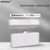 Lock Smart Lock Cabinet Lock mit Bluetooth Tuya App Keyless Schubladenschrank Unsichtbares Holzschloss für Home Office Möbel Schublade