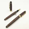 Caneta -fonte Walnut Iridium caneta Redwood Gift Batch Gravura H240407