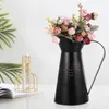 Vases Metal Tin Bucket Flower Pot Arrosage peut vintage Milk Jug Vase Fer Arrangement Floor