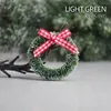 Decorative Flowers 12pcs Christmas Mini Wreath For Front Door Handmade Simulation Garland Hanging Xmas Tree DIY Doll House Ornaments Party