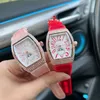 Regarder des femmes de haute qualité Regarder Automatic Mécanique Quartz Watch 39.8 mm Diamond Calendar Watch Rubber Strip Imperproof Montre de Luxe Lady Watches