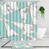 Shower Curtains Black And White Marble Geometric Colorful Minimalist Art Decor Bathroom Curtain Fabric Non-Slip Bath Mats Carpet