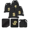 Enveloppe cadeau 4 PCS Dollar DrawString Sac Stockage Sacs Zip Sacs Candy Toy Vêtements Signe Party Telvas Poux