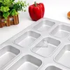 Baking Moulds 9 Cavities Rectangle Aluminium Alloy Muffin Mold Cake Molding Pan Jelly Pudding Cheese Bread DIY Supplies