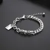 IMI Personalisierte koreanische Version Titanium Stahl trendy Männer und Mädchen Paar Accessoires Handwerk Armband Hip Hop Yl173