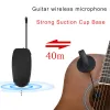 Microfones Violin UHF Wireless Microphone Portable Musical Condenser Instrument Microphone Wireless Guitar Microphone For Violin Amplifier