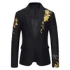 Fashion Paisley Stamping Print Mens Suit Coat Casual Business Wedding Slim Fit Single Buckle Party Office 240326