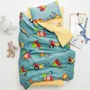 3pcsset Kids Quilt Kindergarten Beddengoed Bedden Set Laten Baby Crib Pillowcase Boy Girl Children Cartoon Soft Cotton Cover 240325