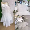 Summertime Girl Dresses Off The Shoulder Princess Tulle Puffy First Communion Birthday Party Dress Cute Kids Gown 240327