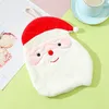 Towel Christmas Hand Towels Coral Velvet Cartoon Santa Claus Snowman Design Classic Kitchen Bathroom Supply Year Gift 26x20cm