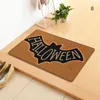 Carpets Creative Halloween Letter Dorormat Pousque absorbant polyvalent Couverture non glissée pour la salle de bain de la chambre à coucher