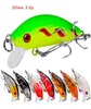 50mm 36G Crank Hook Hard Baits Lures 10 Treble Hooks 8 Colors Mixed Plastic Fishing Gear 8 Pieces Lot WHB45033176