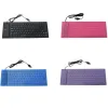 Claviers 85key ordinateur clavier silicone muet clavier souple USB clavier câblé portable mini ordinateur portable PC pliant du clavier étanche