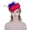 Berets Red Purple WOOL Felt Hat Cap For Winter Wedding