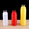 Storage Bottles Salad Jar Holes Tools Container Seasoning Condiment Squeeze Dispenser Ketchup Sauce 3 Bottle Kitchen Dressing Mustard